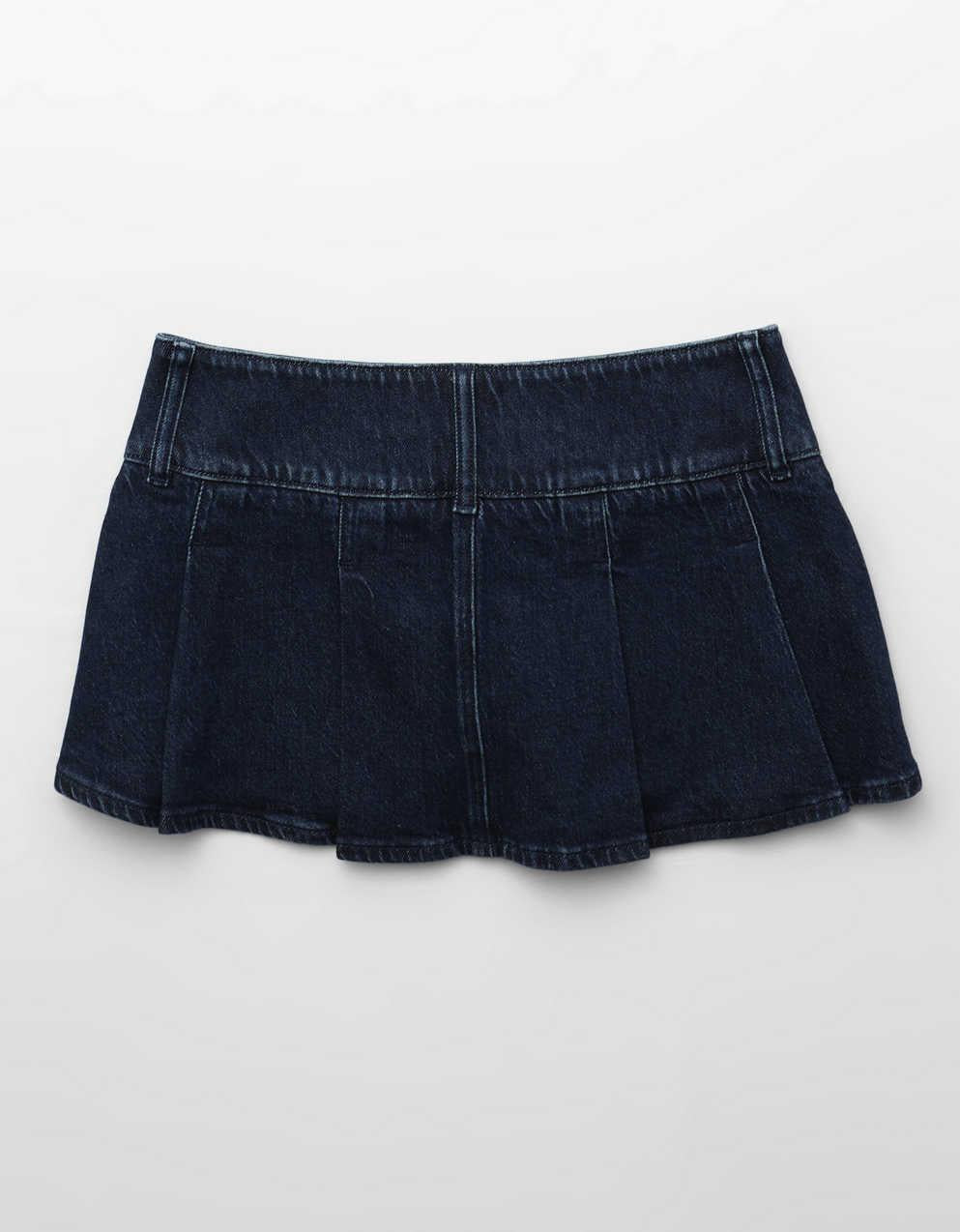 AE Super Low-Rise Pleated Micro Mini Skirt