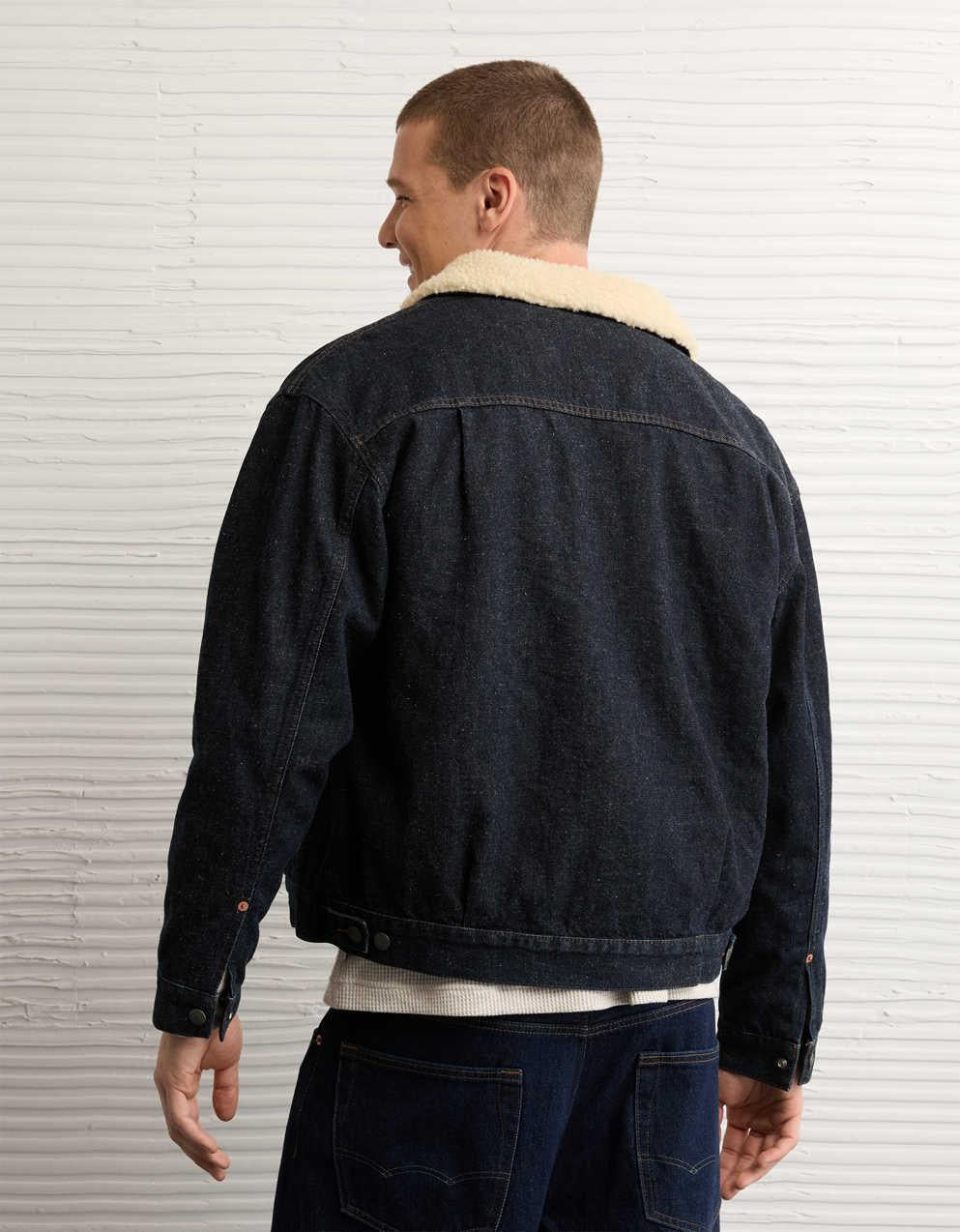 AE Sherpa Denim Jacket