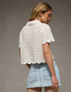 AE Button-Up Sweater Polo