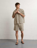 AE Relaxed Fit Camp Collar Button-Up Shirt