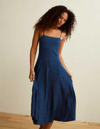 AE Knit Tie-Back Godet Midi Dress