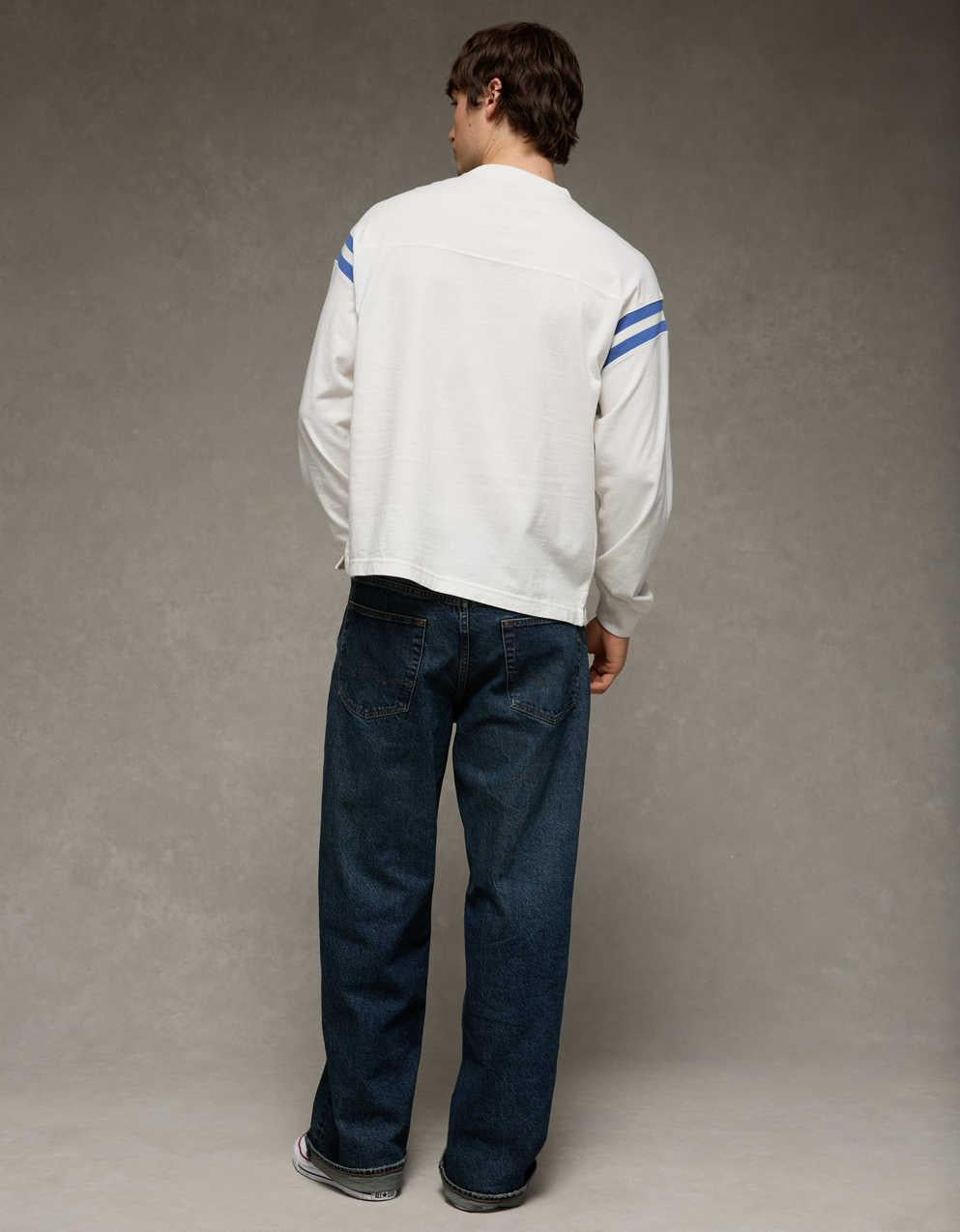 AE Boxy Long-Sleeve Football T-Shirt