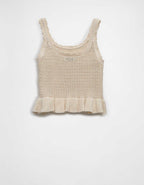 AE Crochet Peplum Tank Top