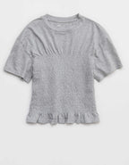 Aerie Smocked T-Shirt