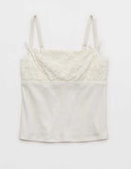 Superchill Cotton Rib Festival Lace Tank Top