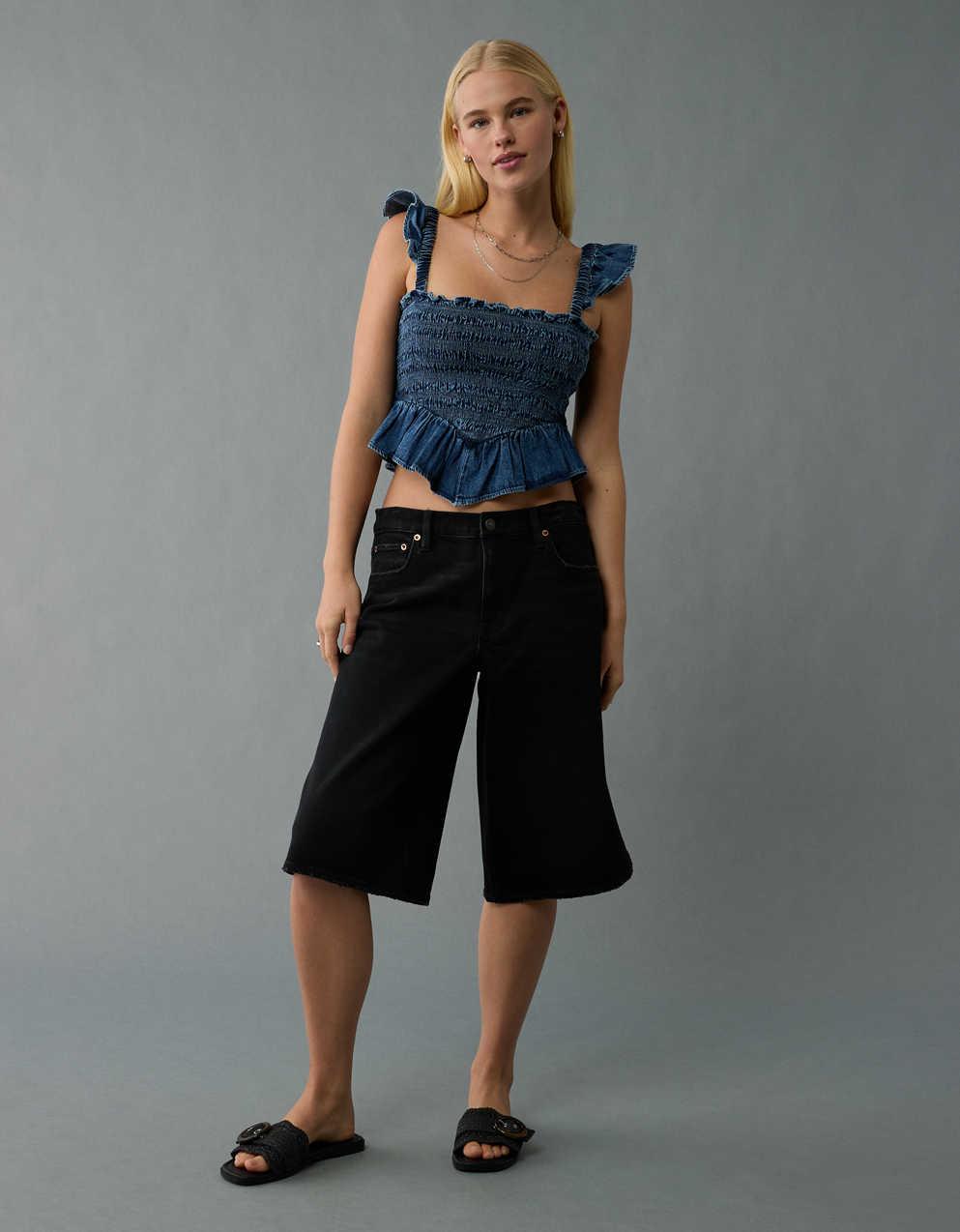 AE Bella Smocked Crop Top