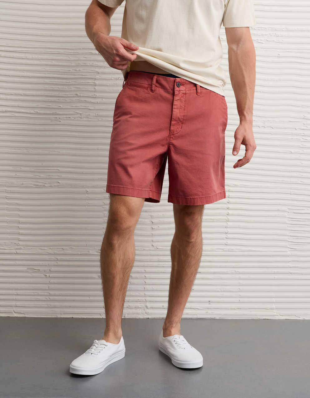 AE 7" Flex Lived-In Khaki Short