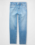 AE Stretch Super High-Waisted Ankle Straight Jean