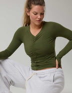 OFFLINE By Aerie Thumbs Up Ruched Long Sleeve T-Shirt