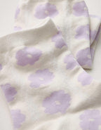 Aerie Puffy Daisy Pointelle Quarter Socks