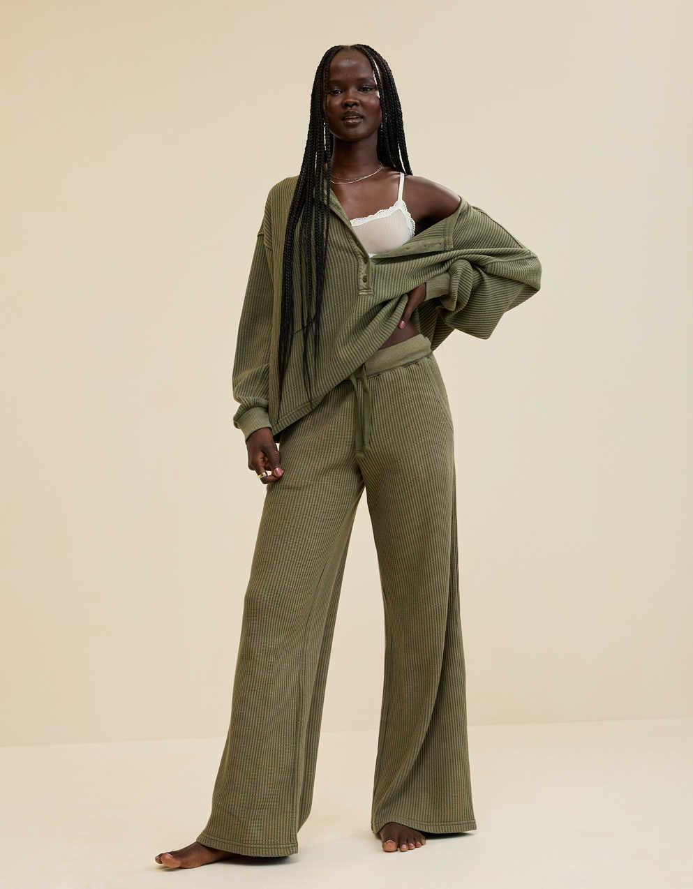 Aerie Waffle Trouser