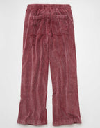 AE Stretch Corduroy Low-Rise Baggy Wide-Leg Pant