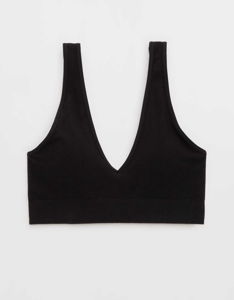 Superchill Cotton Seamless Plunge Bralette