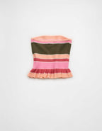 AE Cropped Peplum Sweater Tube Top