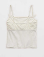 Superchill Cotton Rib Festival Lace Tank Top