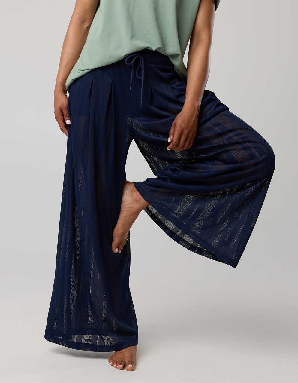OFFLINE By Aerie Mesh Super Wide Leg Pant