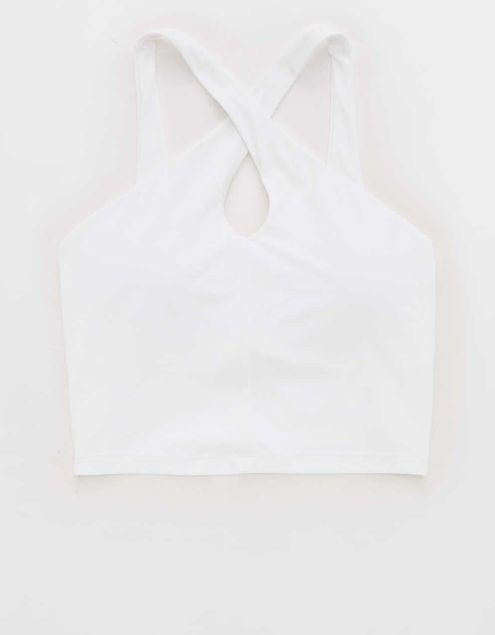 OFFLINE By Aerie Real Me XTRA Criss Cross High Neck Sports Bra