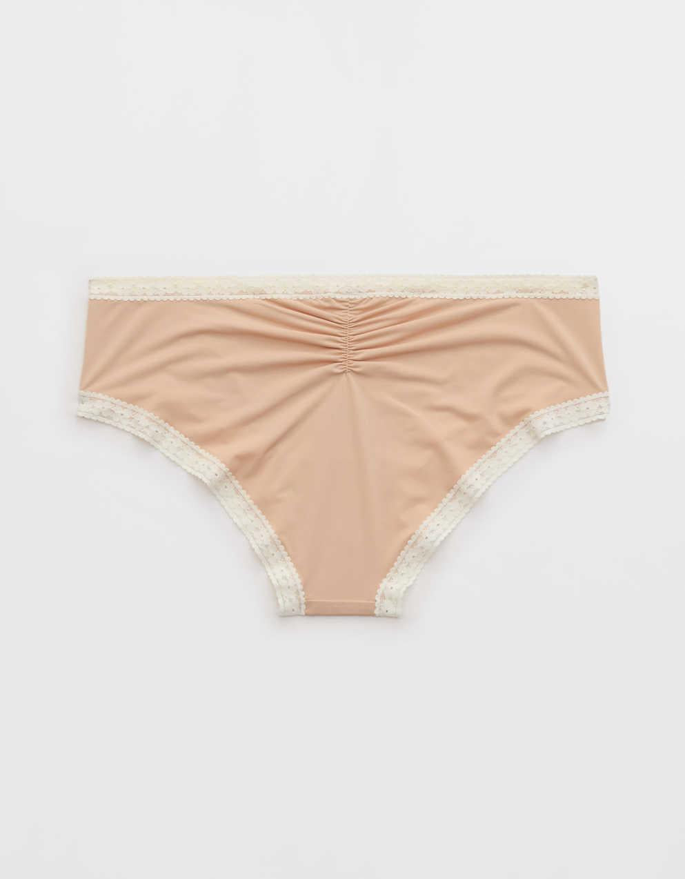 SMOOTHEZ Microfiber Lace Cheeky Underwear