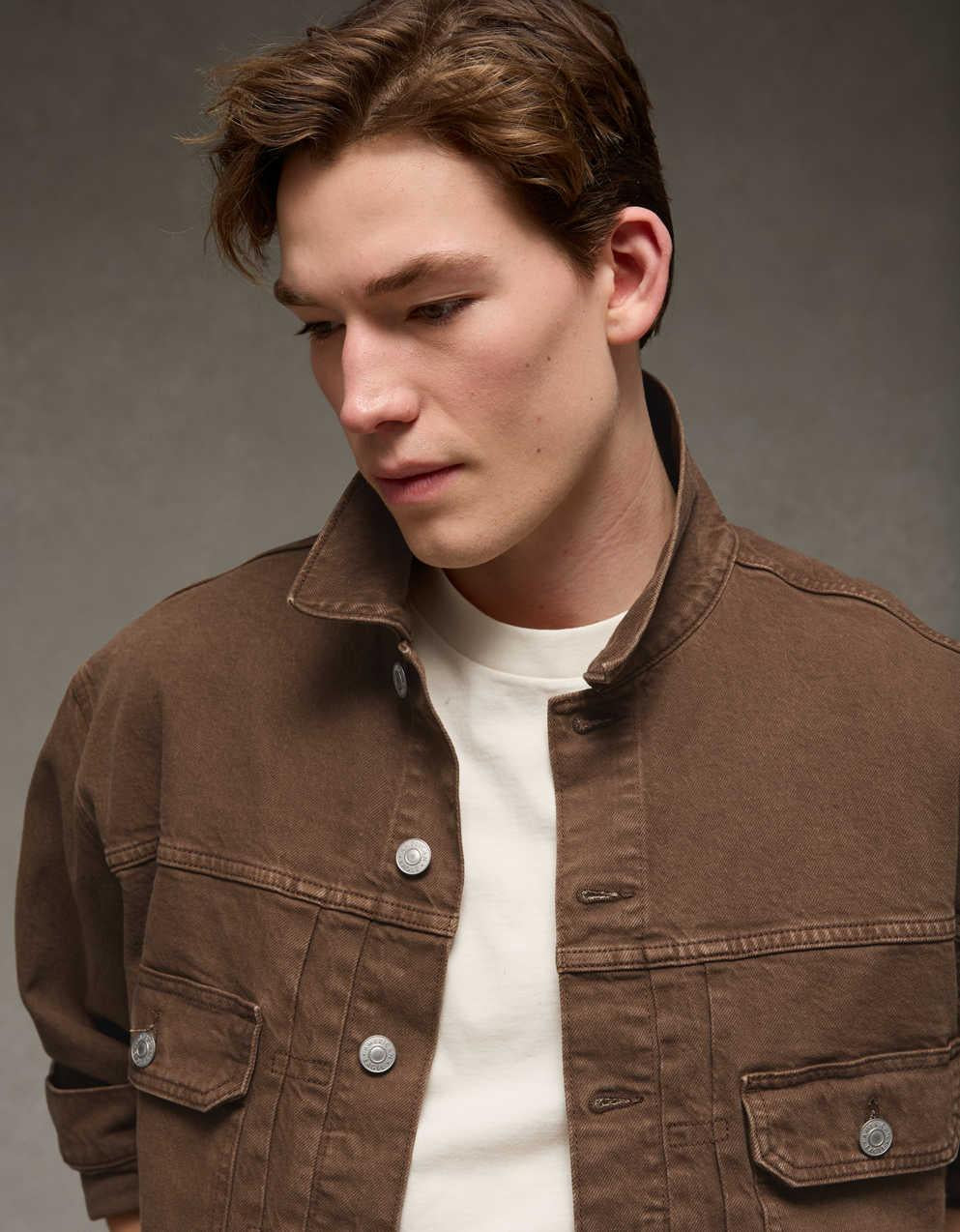 AE Relaxed Fit Denim Trucker Jacket