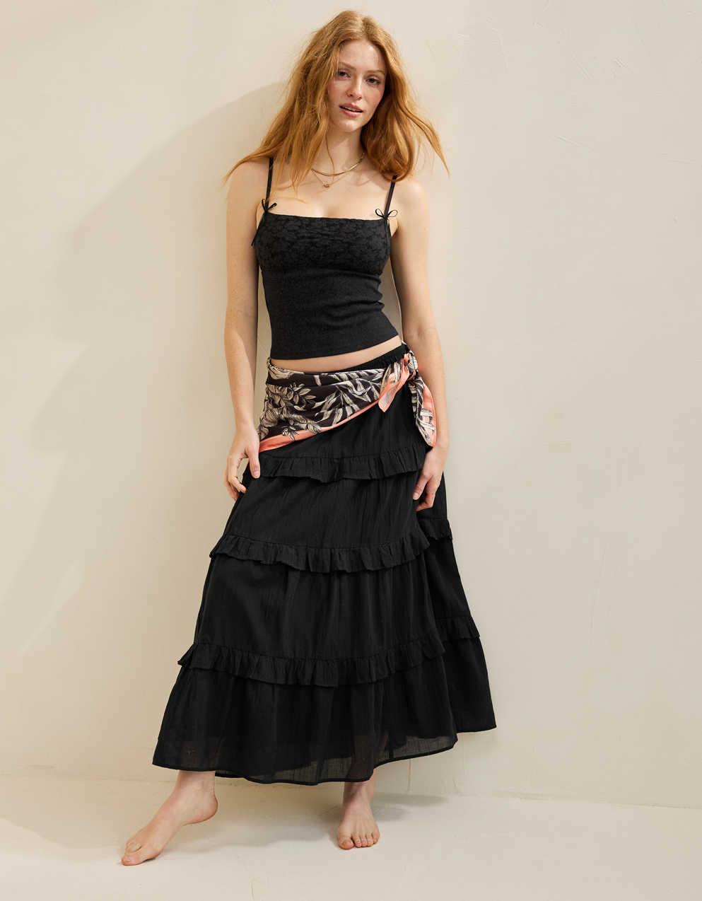 Superchill Cotton Rib Festival Lace Tank Top
