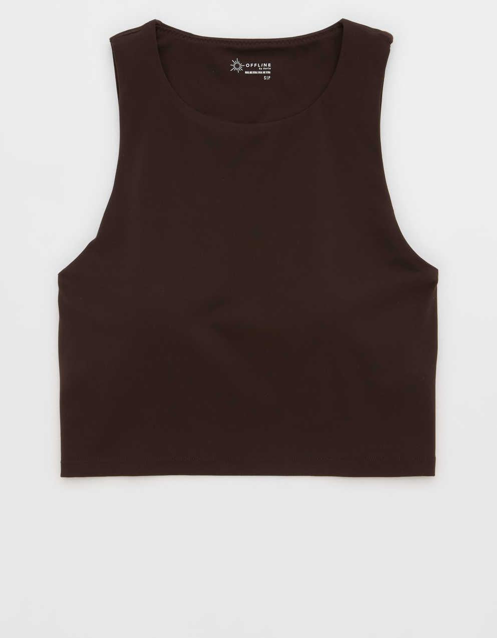 OFFLINE By Aerie Real Me XTRA High Neck Longline Sports Bra