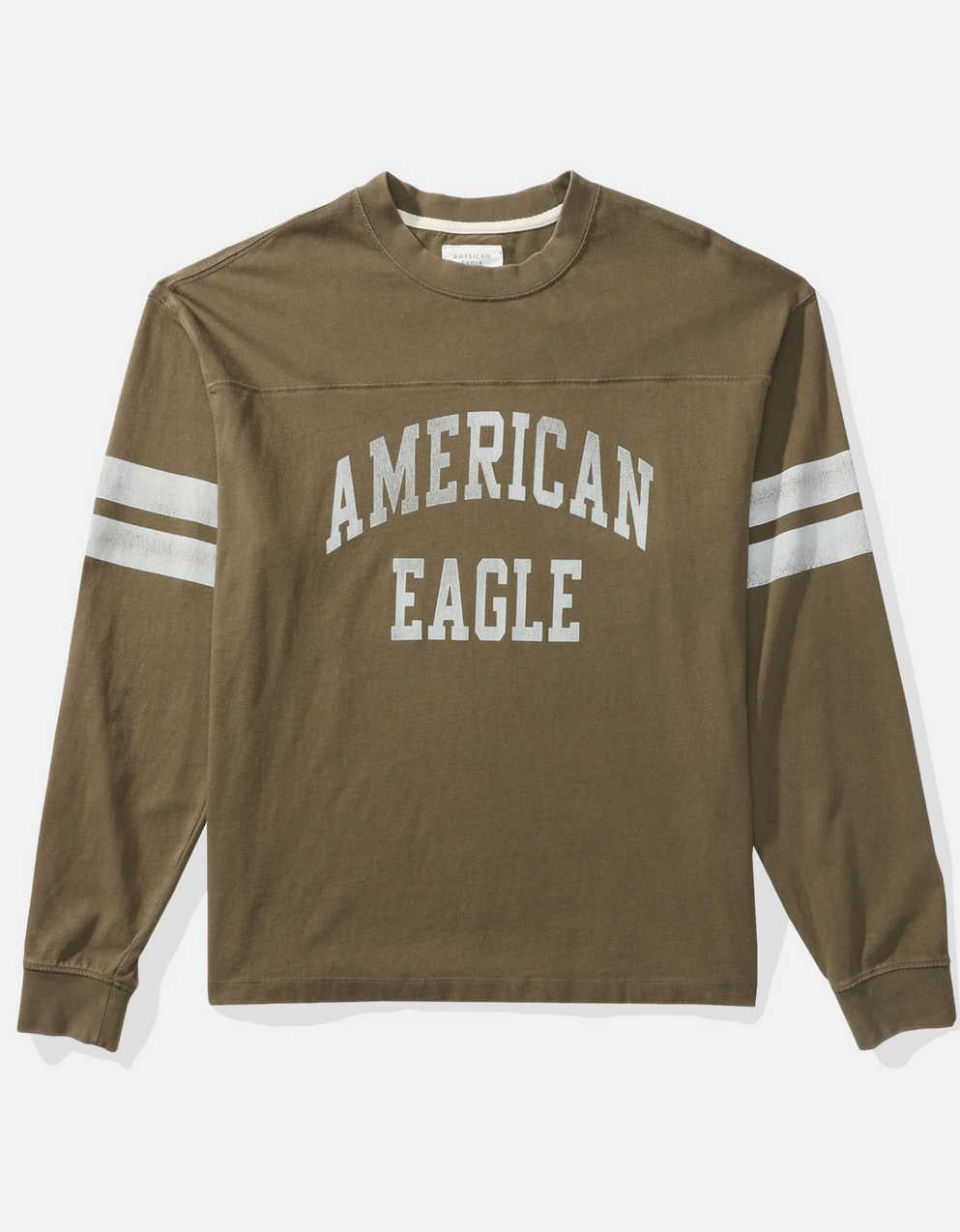 AE Long Sleeve Graphic Football T-Shirt
