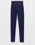 OFFLINE By Aerie Real Me XTRA Ribbed Picot Trim Crossover Legging