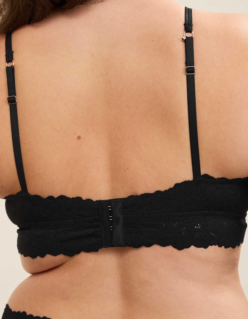 Show Off Rosey Lace Padded Plunge Bralette