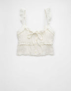 AE Smocked Ruffle Tank Top