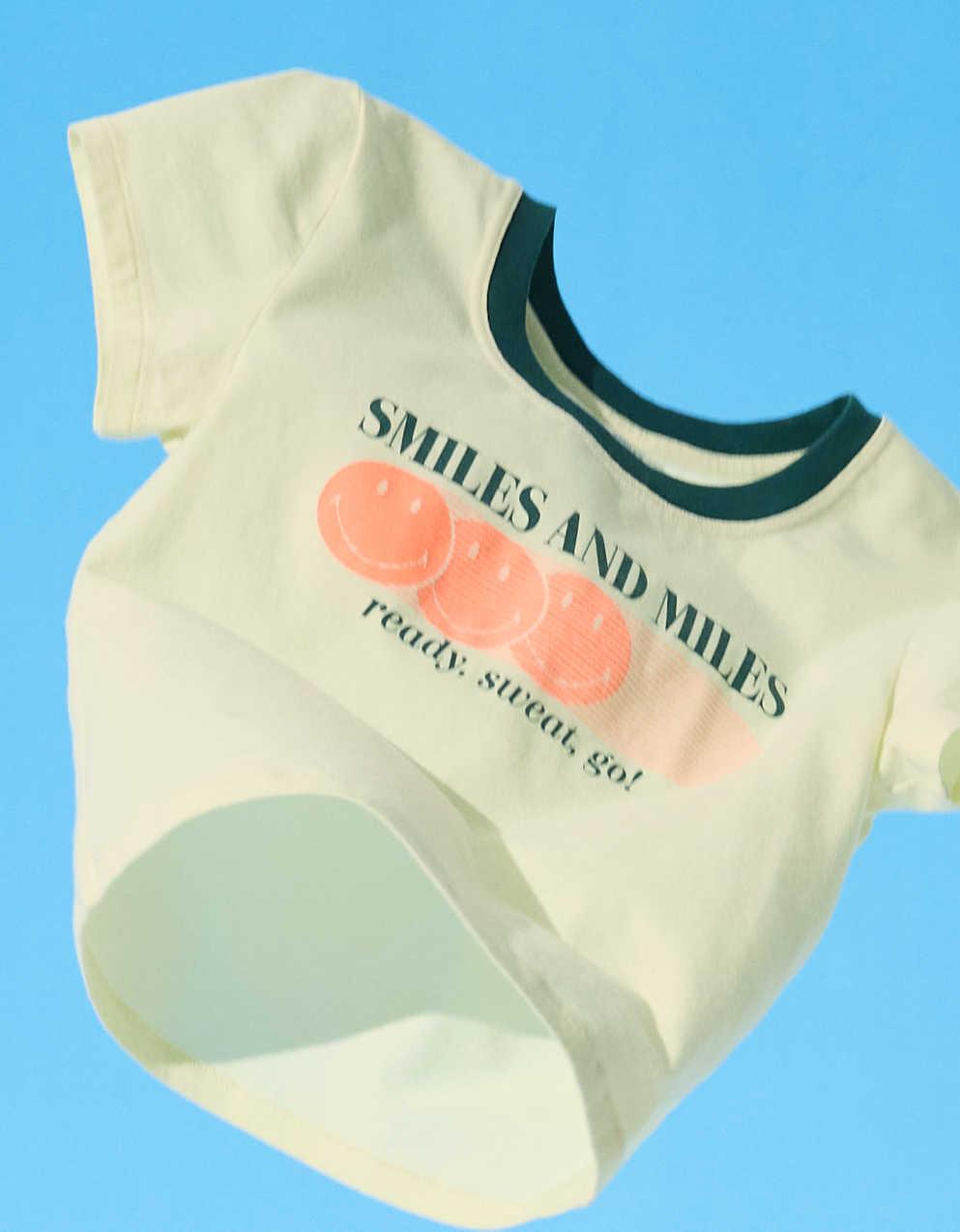 OFFLINE By Aerie | Smiley® Let's Stretch Ringer T-Shirt