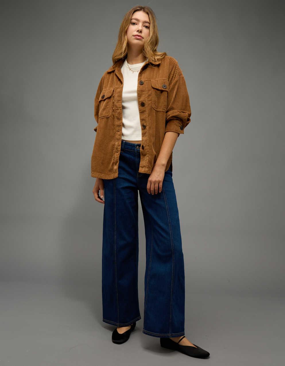 AE Oversized Corduroy Shacket