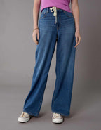 AE Super High-Waisted Baggy Wide-Leg Jean