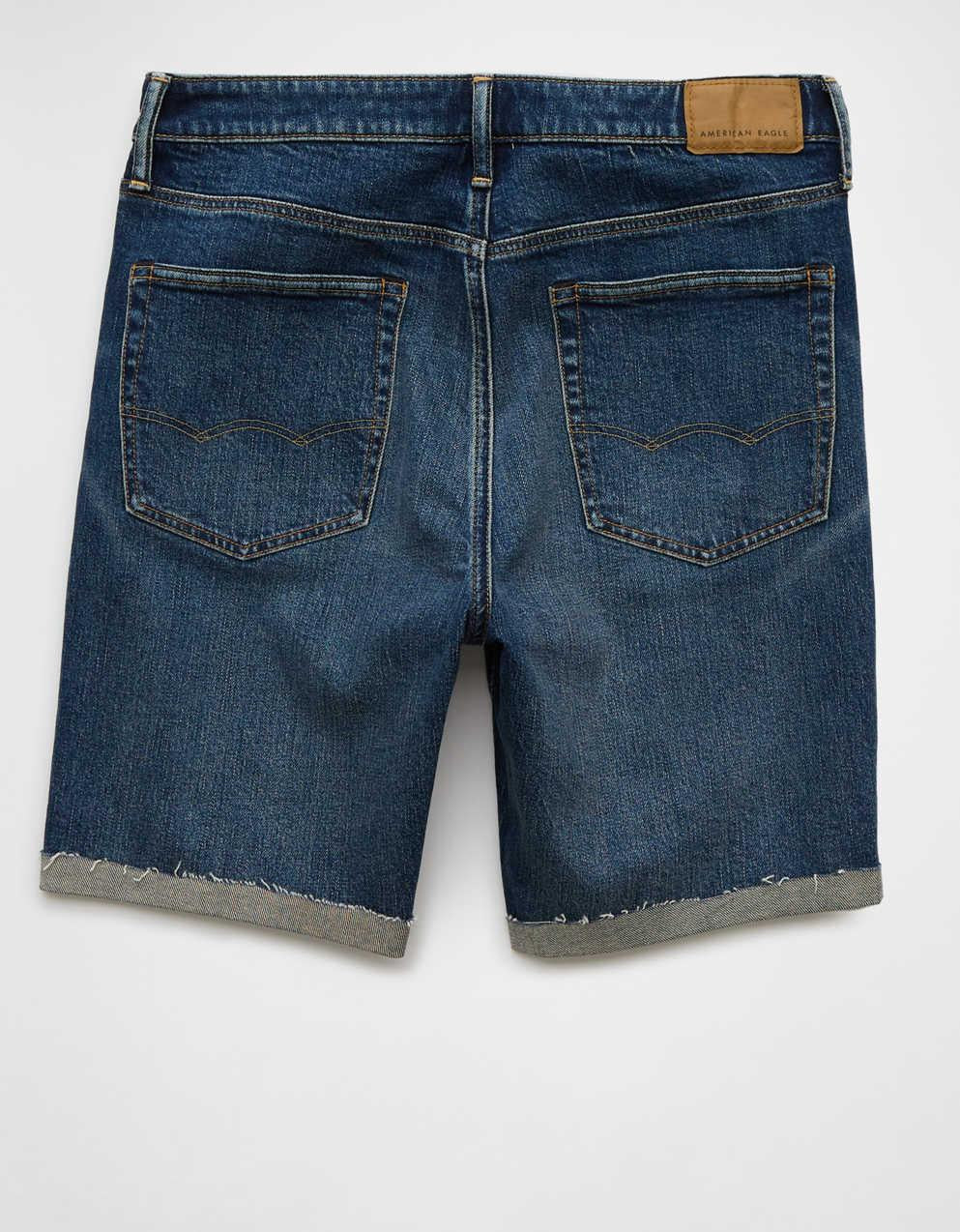 AE 9" AirFlex+ Patched Denim Short