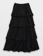 Aerie Ready To Ruffle Tiered Midaxi Skirt
