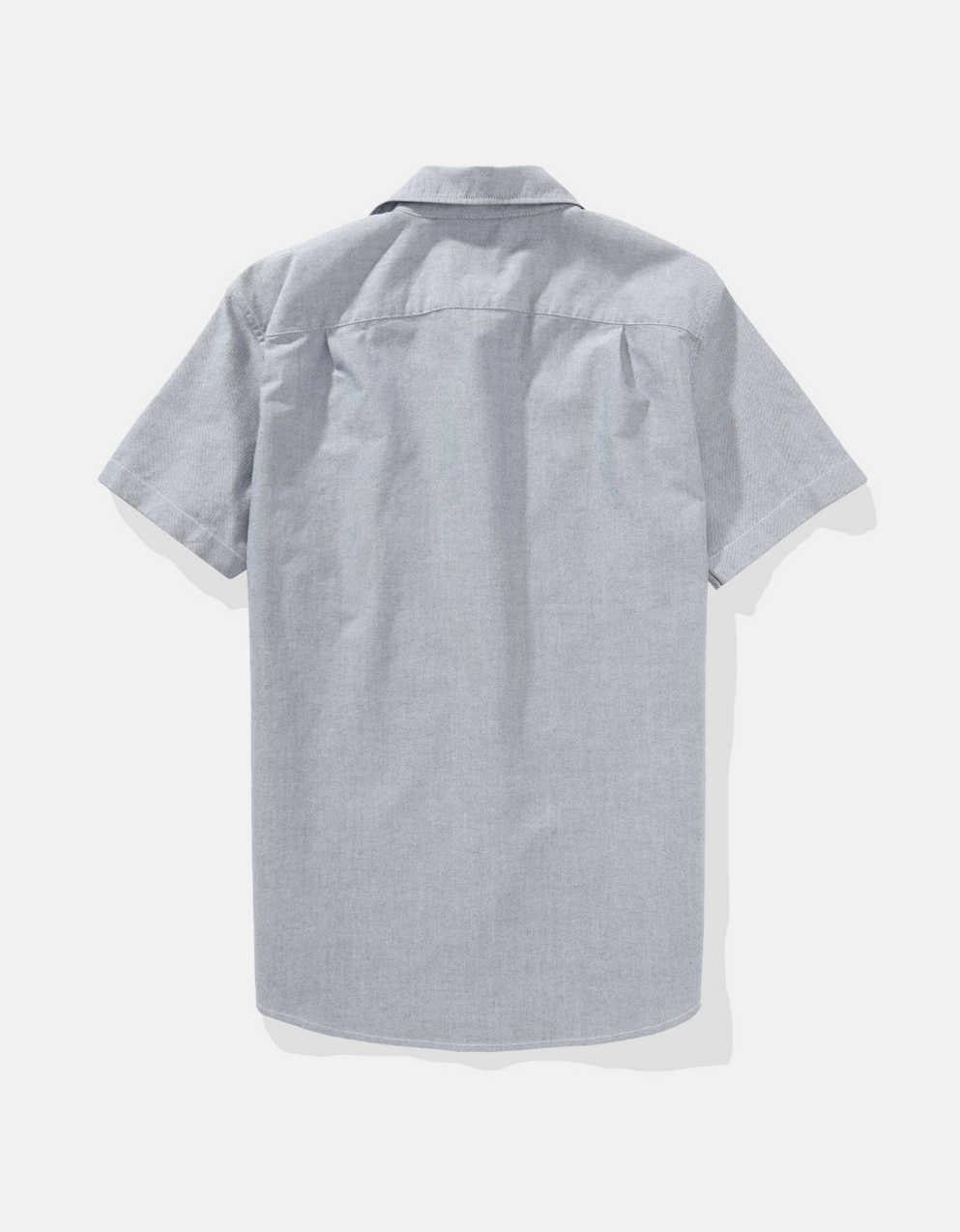 AE Short-Sleeve Slim Fit Button-Up Shirt
