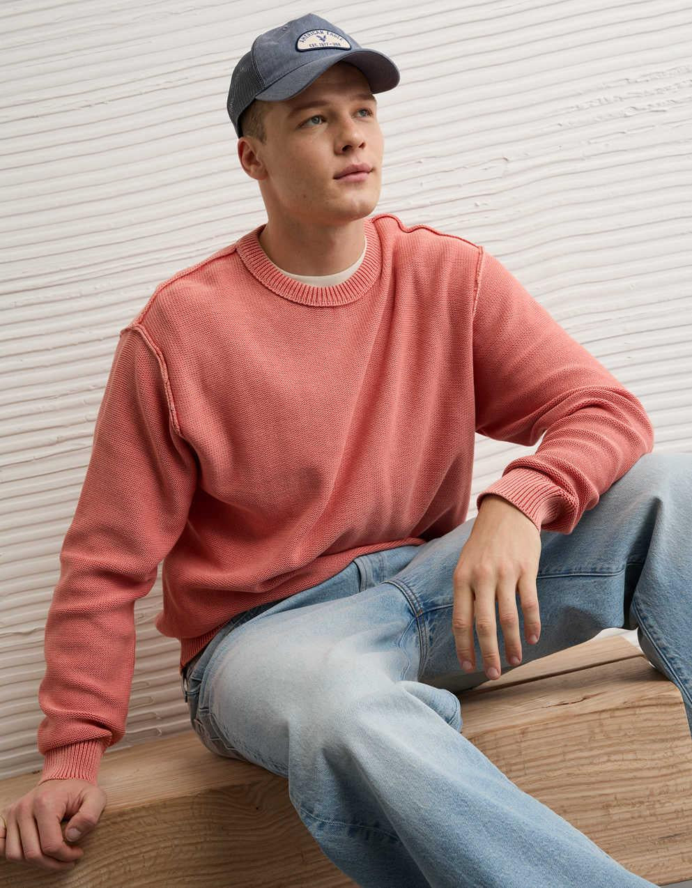 AE Washed Reverse Sweater