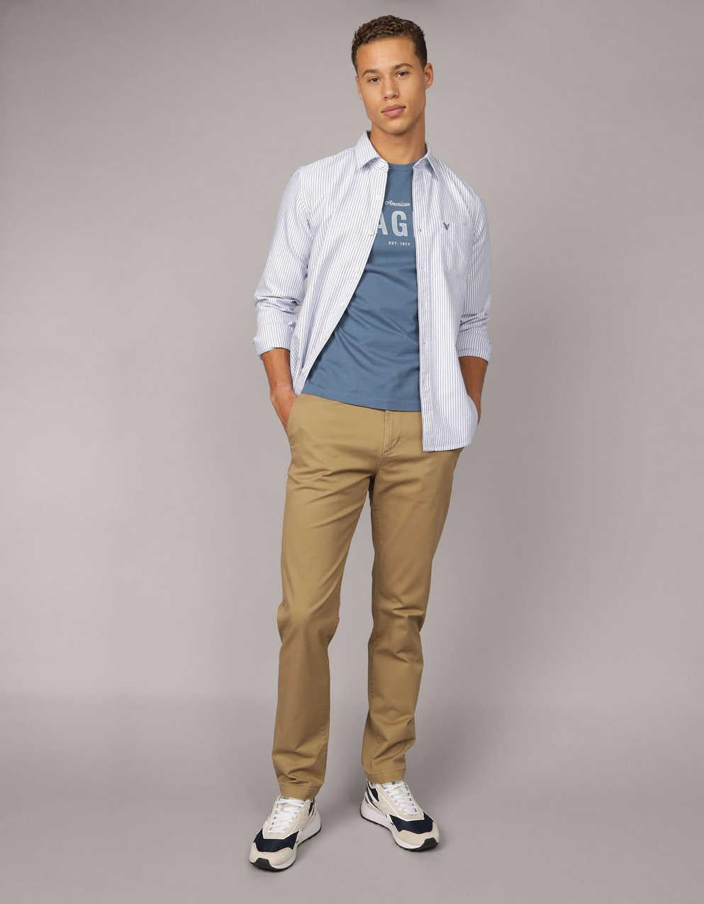AE Flex Original Straight Lived-In Khaki Pant