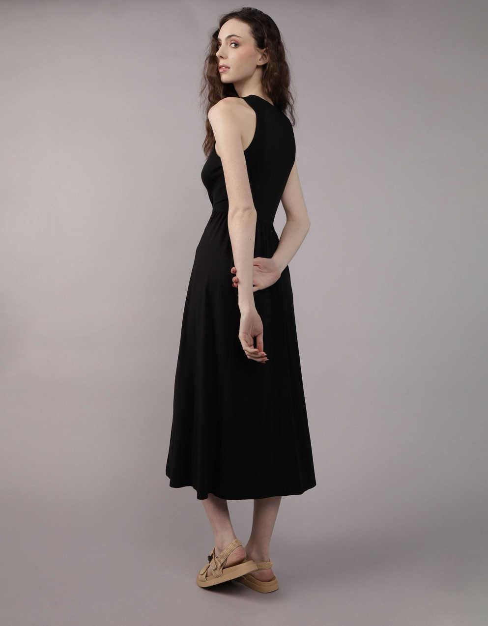 AE Pointelle Knit Midi Dress