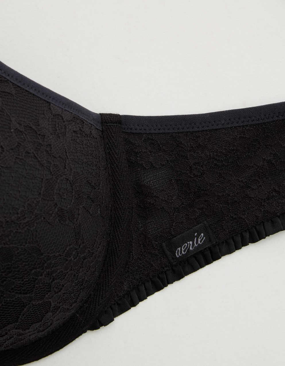 Show Off Vintage Lace Plunge Push Up Bra