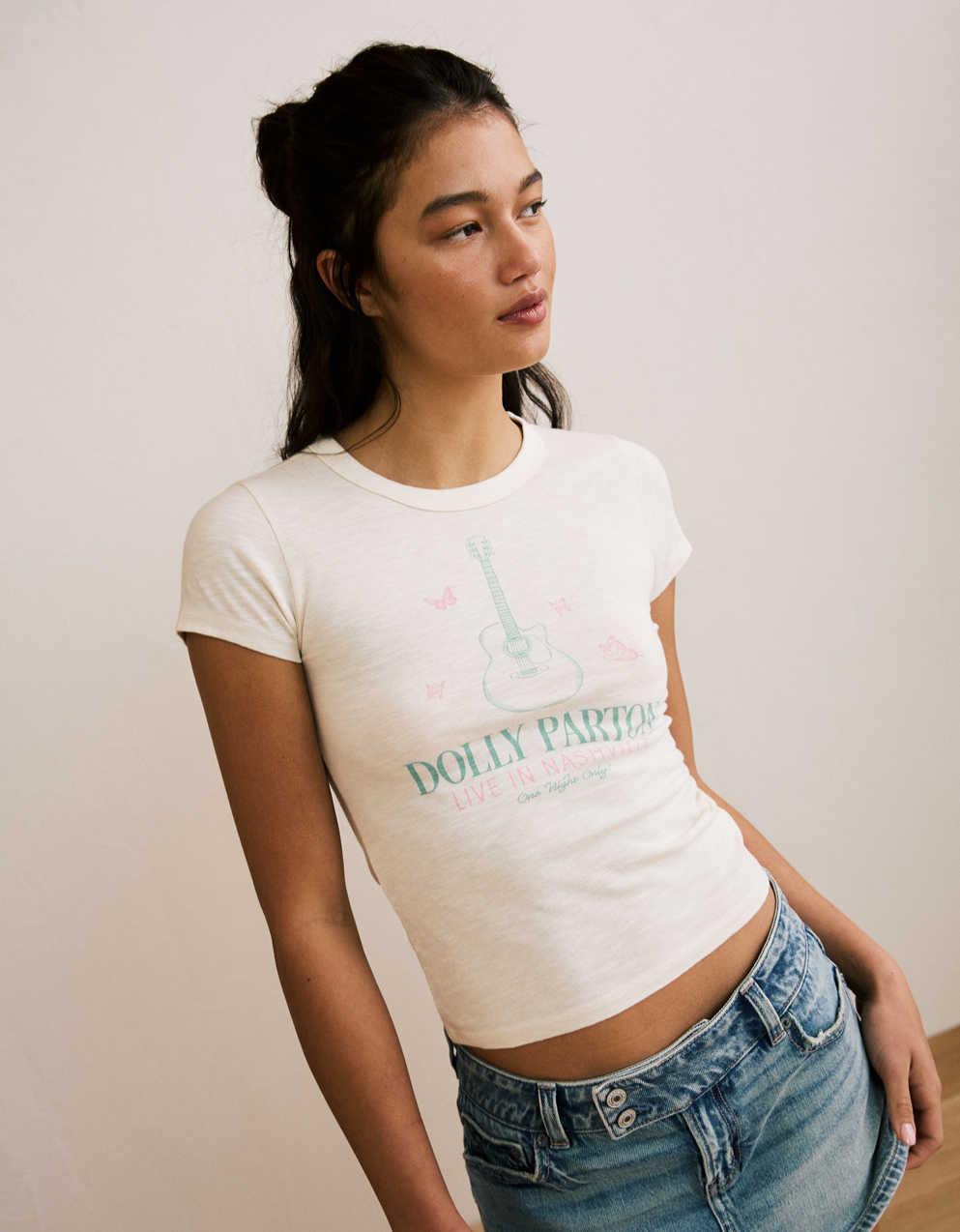 AE Dolly Parton Graphic Baby Tee