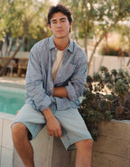 AE Relaxed Fit Linen-Blend Button-Up Shirt