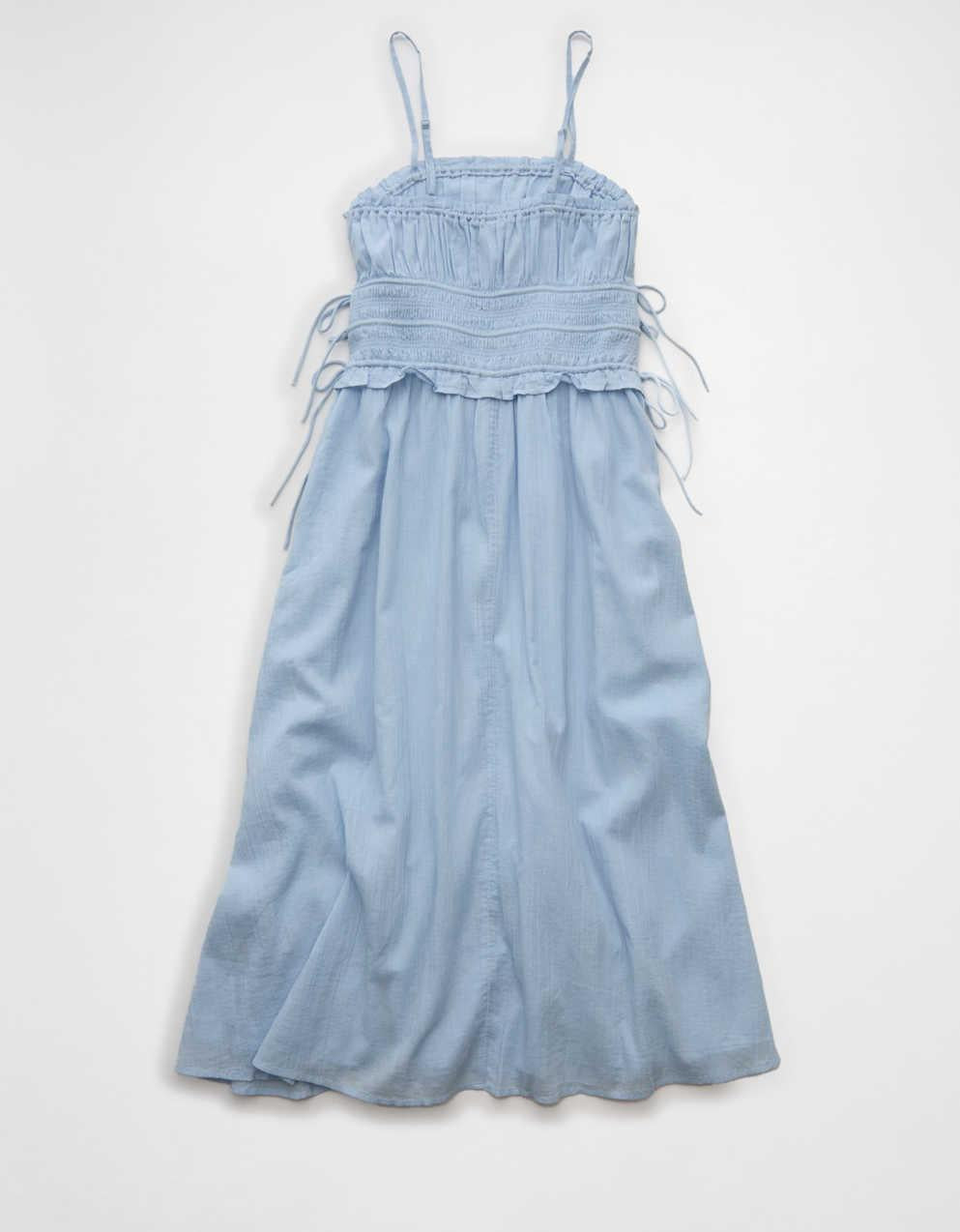 AE Corded Smocking Midi Dress