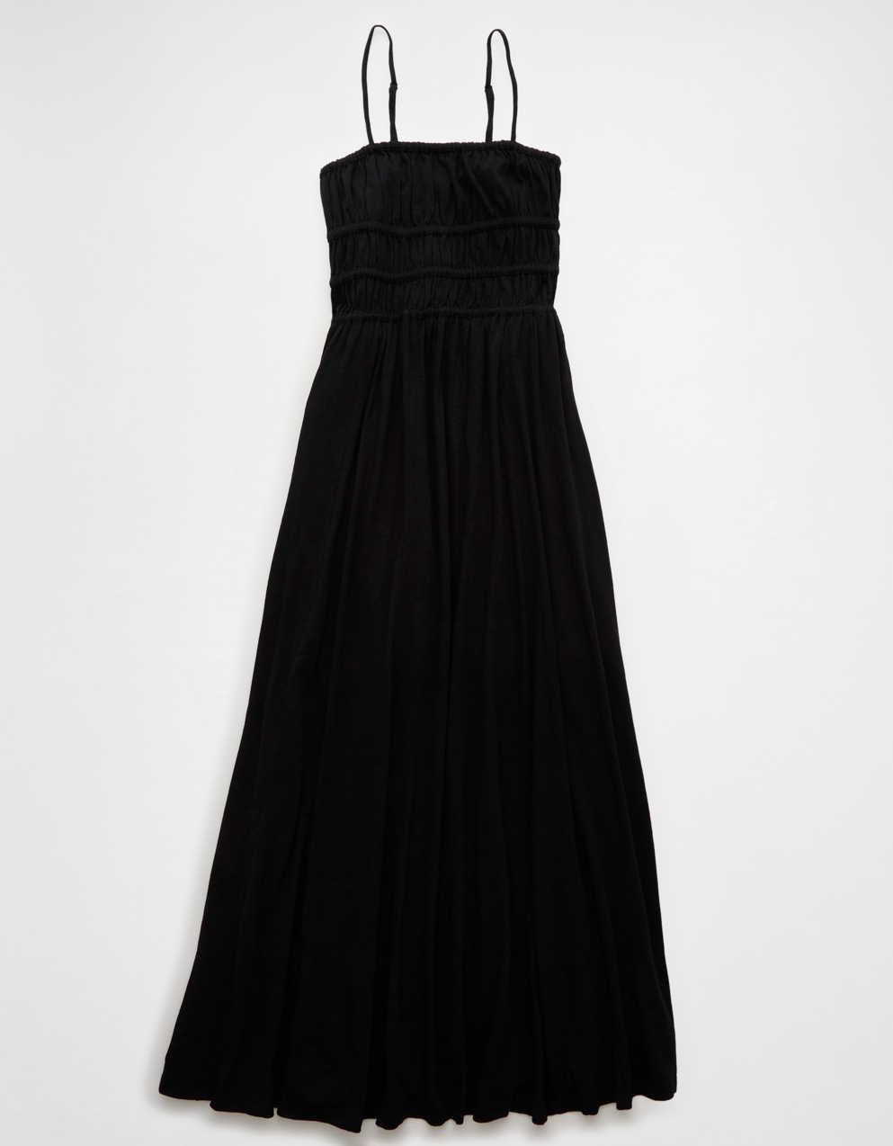 AE Sunchaser Knit Smocked Bodice Midi Dress