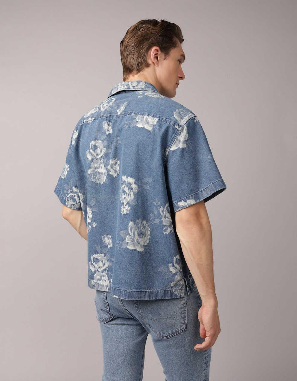 AE Relaxed Fit Short-Sleeve Camp Collar Shirt