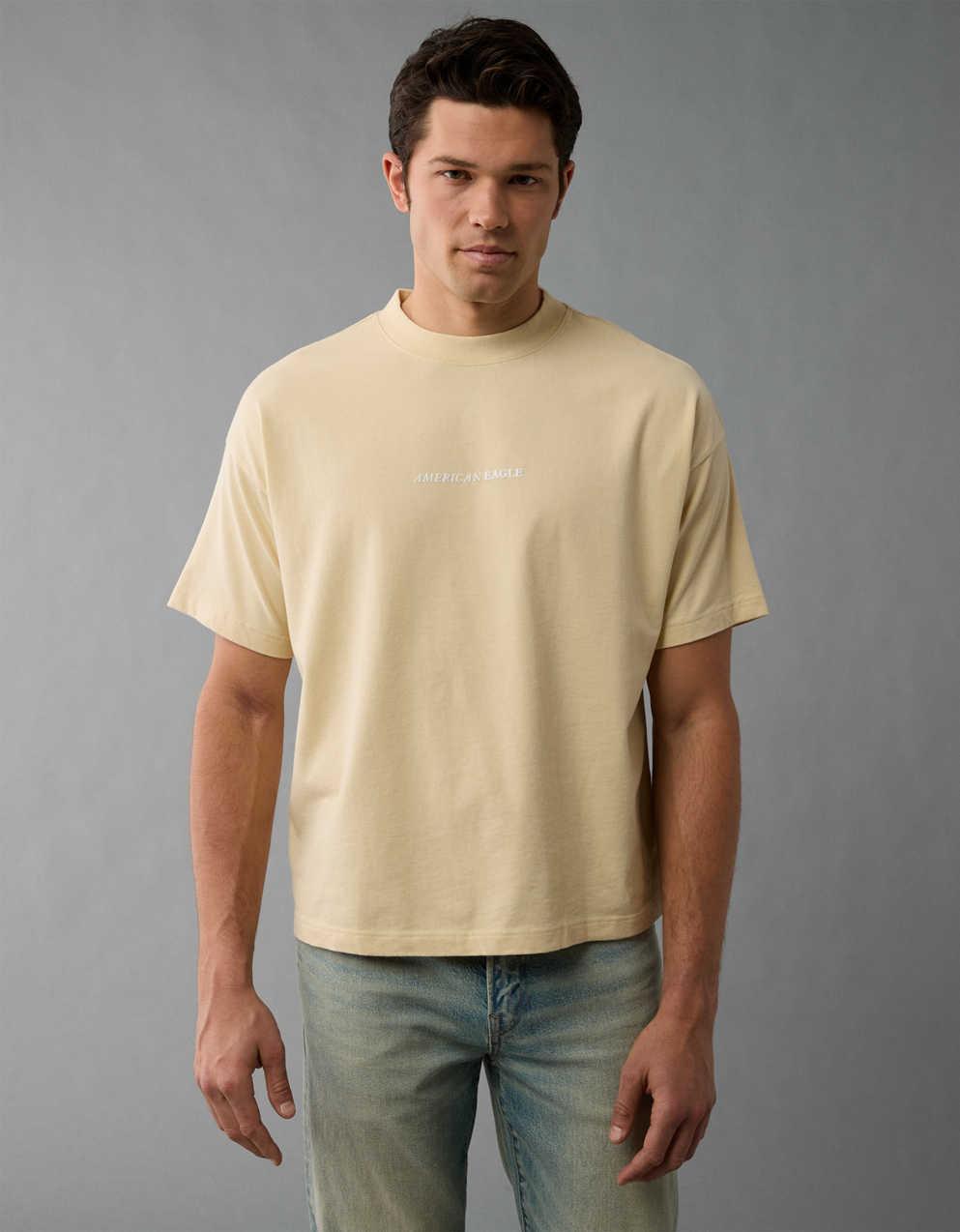 AE Laidback Luxe Heavyweight Oversized Logo Graphic T-Shirt