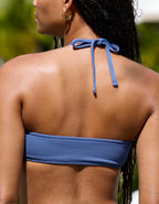 Aerie Pique Ruched Bandeau Bikini Top