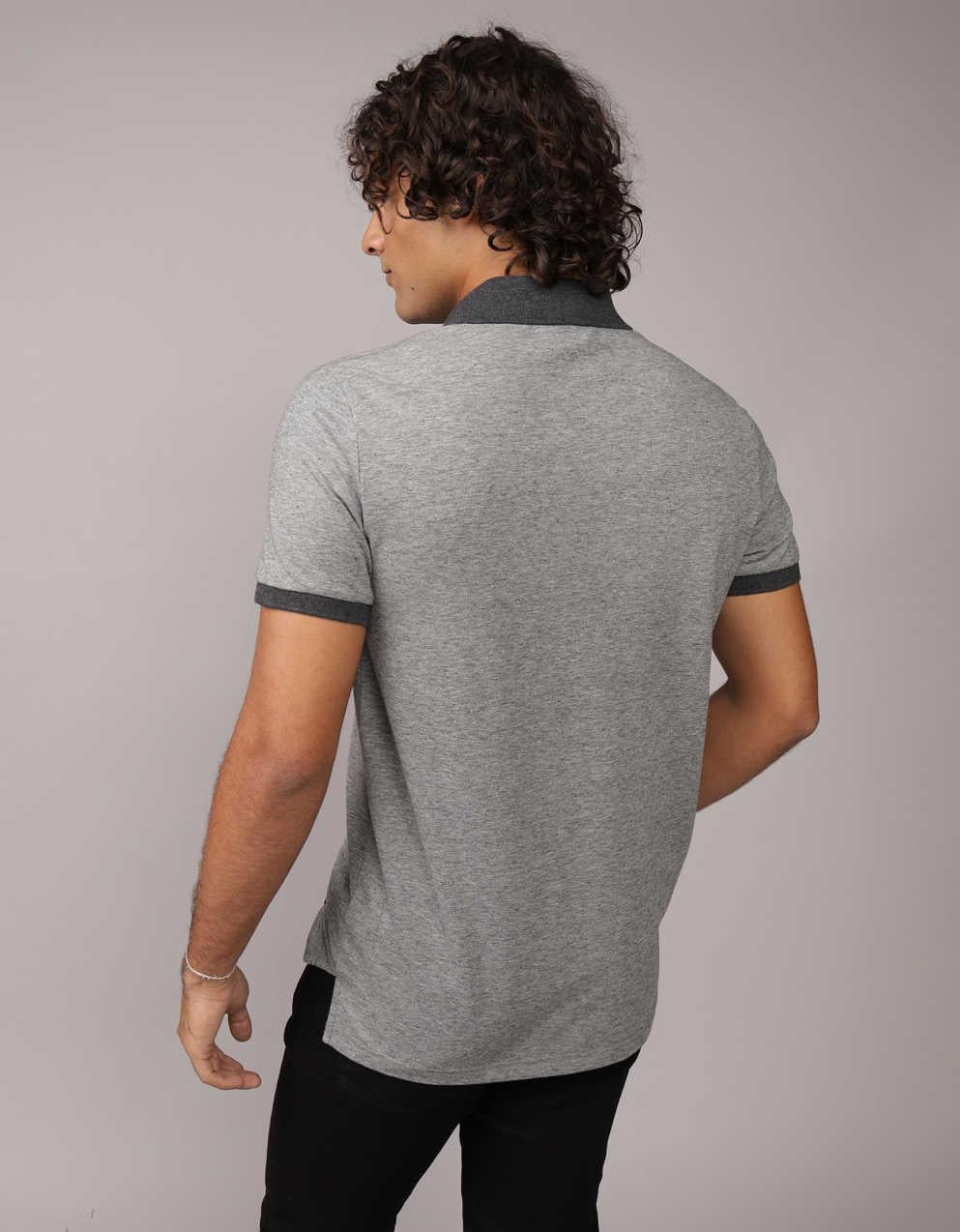 AE Lived-In Slim Fit Pique Polo Shirt
