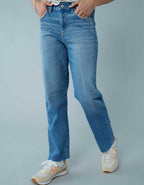 AE Stretch Super High-Waisted Ankle Straight Jean