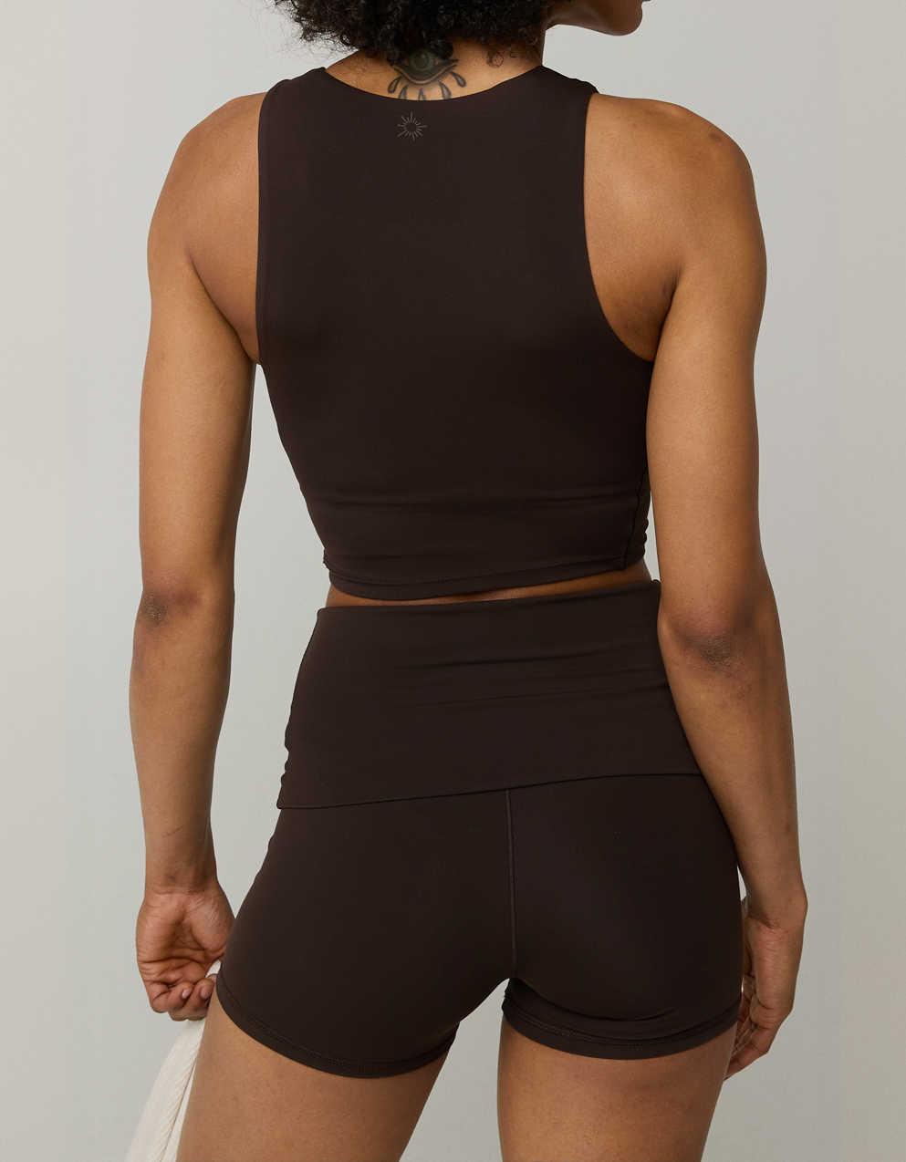 OFFLINE By Aerie Real Me XTRA High Neck Longline Sports Bra