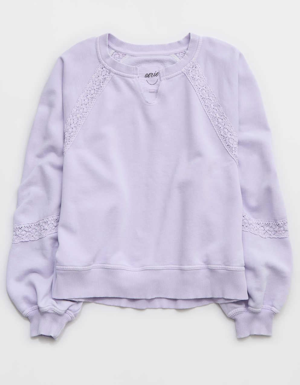Aerie Hey Crochet Sweatshirt